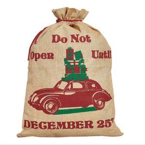 COPY - Do Not Open Until Christmas Burlap Santa Sack*NWT*
